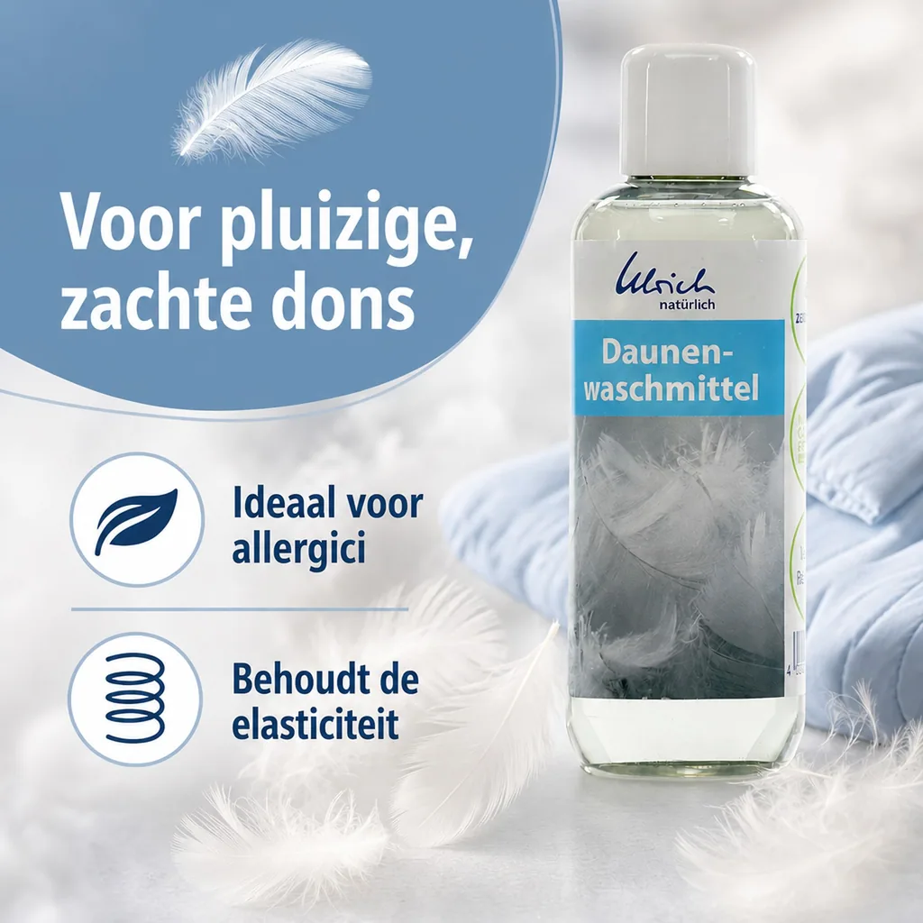 Daunenwasmiddel 250 ml, Wasmiddel voor dons, Natuurlijk wasmiddel dons