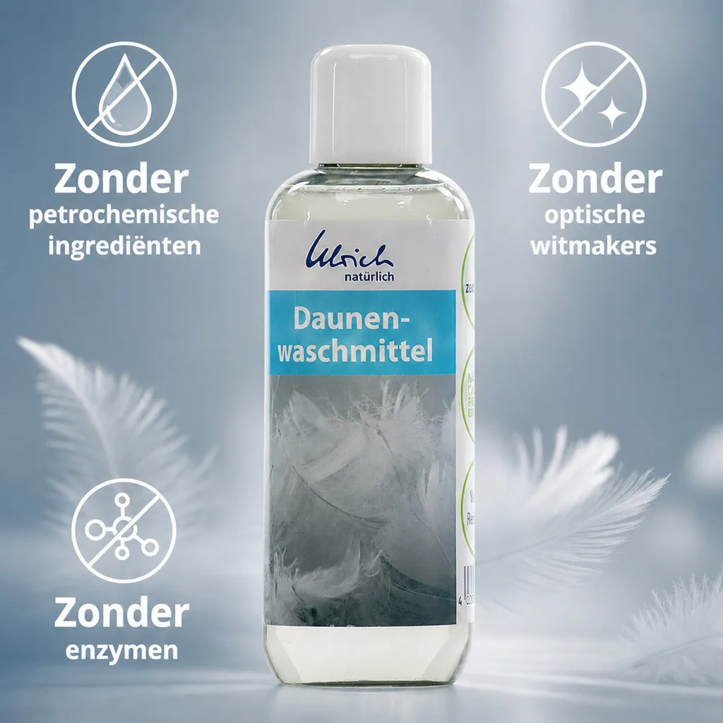 Daunenwasmiddel 250 ml, Wasmiddel voor dons, Natuurlijk wasmiddel dons