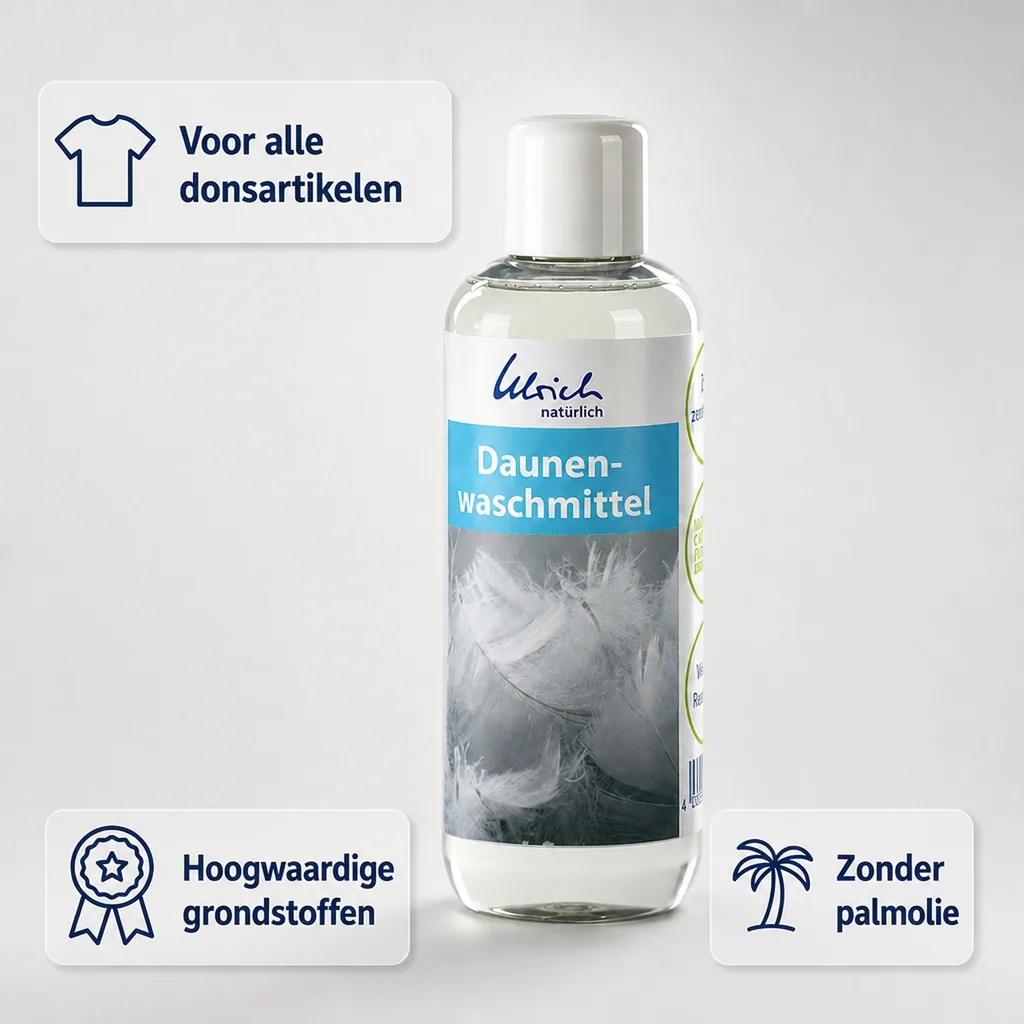 Daunenwasmiddel 250 ml, Wasmiddel voor dons, Natuurlijk wasmiddel dons