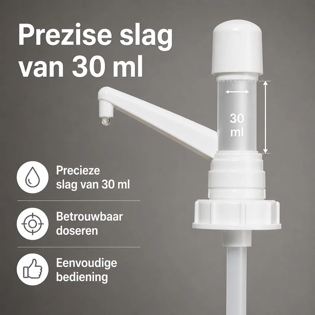 Doseerpomp 20 liter, afvulpomp, doseerpomp 30 ml, pomp voor vat