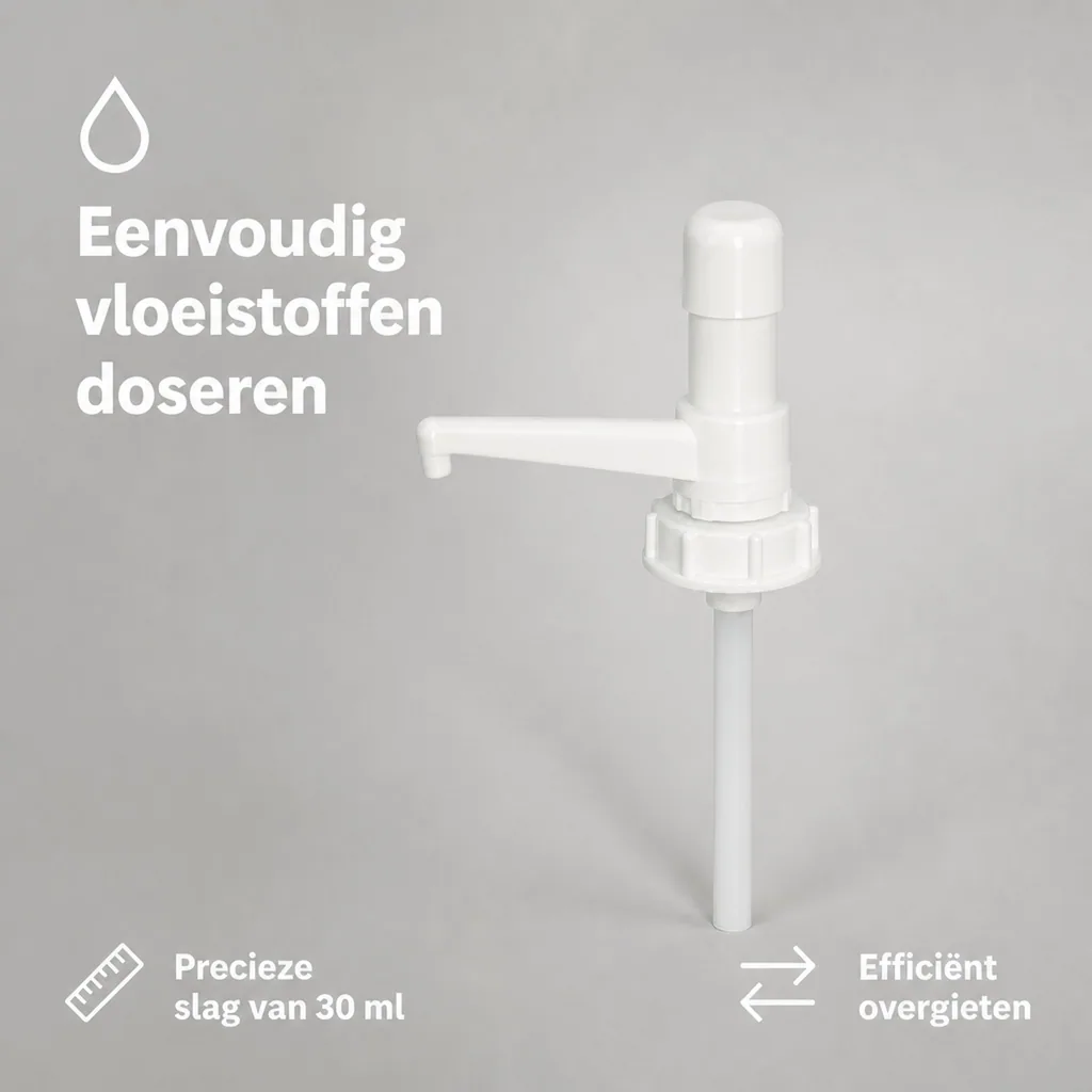 Doseerpomp 20 liter, afvulpomp, doseerpomp 30 ml, pomp voor vat