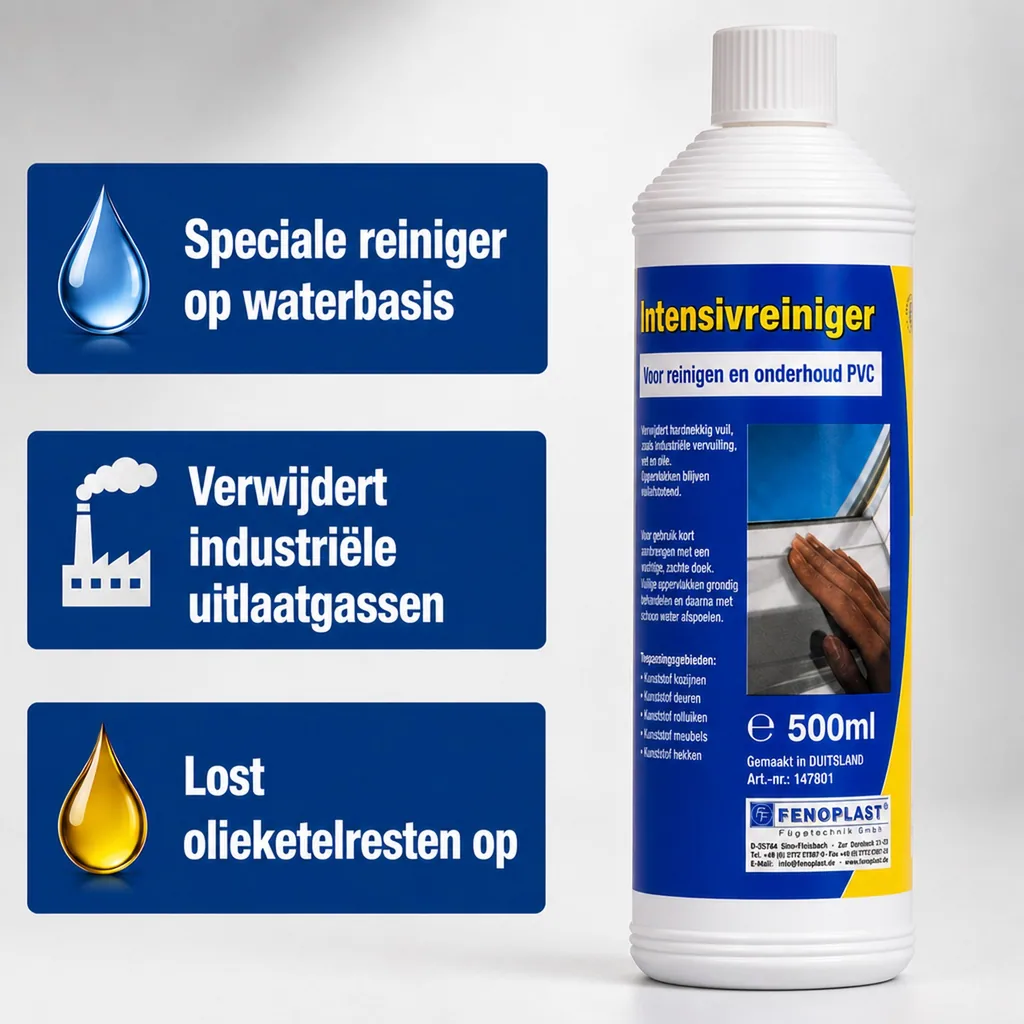 PVC reiniger, Kunststof reiniger, Intensief reiniger, 500ml, voor witte kunststof