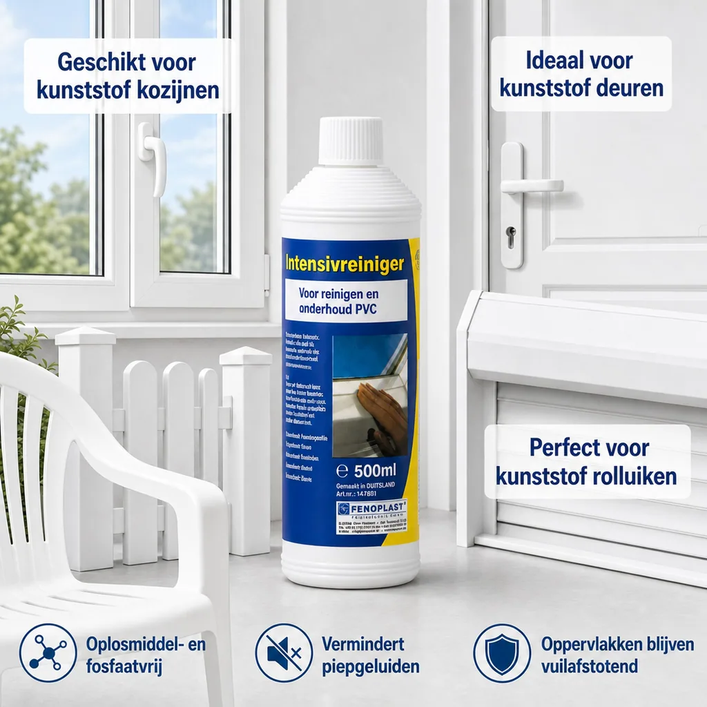 PVC reiniger, Kunststof reiniger, Intensief reiniger, 500ml, voor witte kunststof