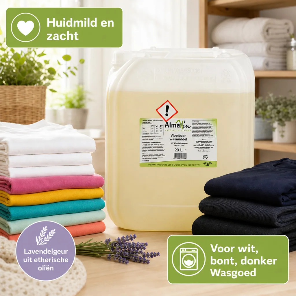 Vloeibaar wasmiddel 20 Liter, ecologisch wasmiddel, biologisch wasmiddel