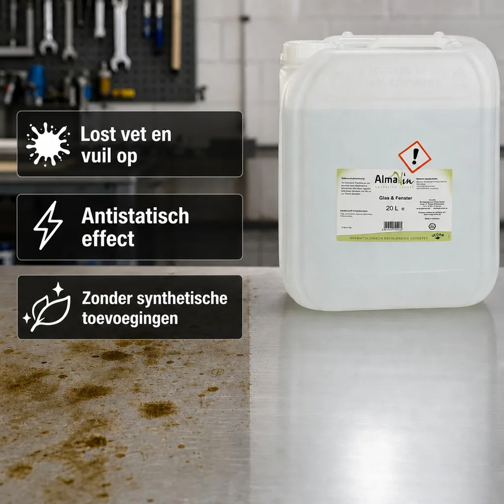 Glasreiniger 20 Liter, professionele glasreiniger, ecologische glasreiniger