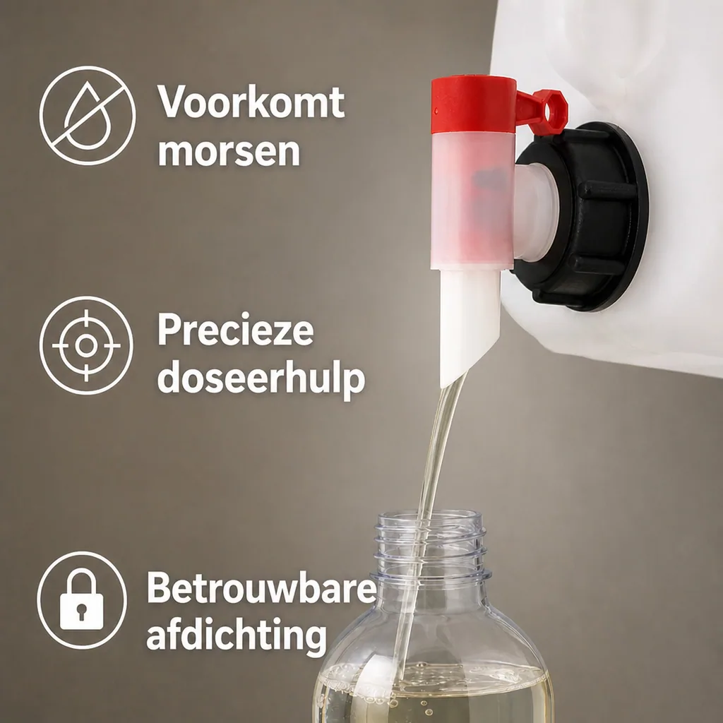 Kraan voor jerrycan 20 liter, jerrycan kraan, aftapkraan jerrycan