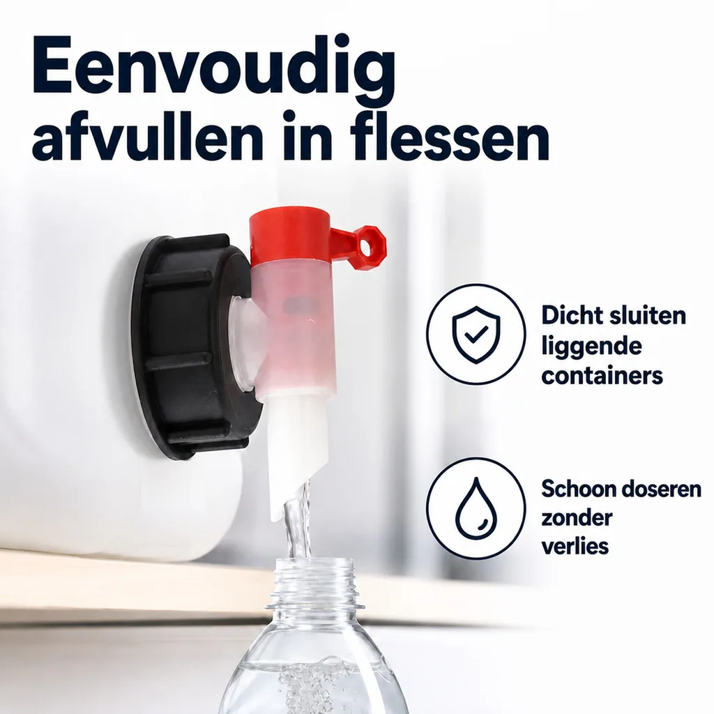 Kraan voor jerrycan 20 liter, jerrycan kraan, aftapkraan jerrycan