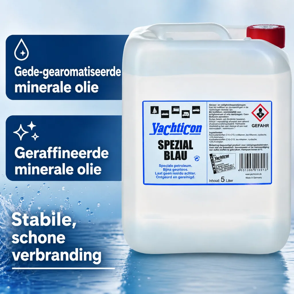 Petroleum 5 liter, Blauwe petroleum
