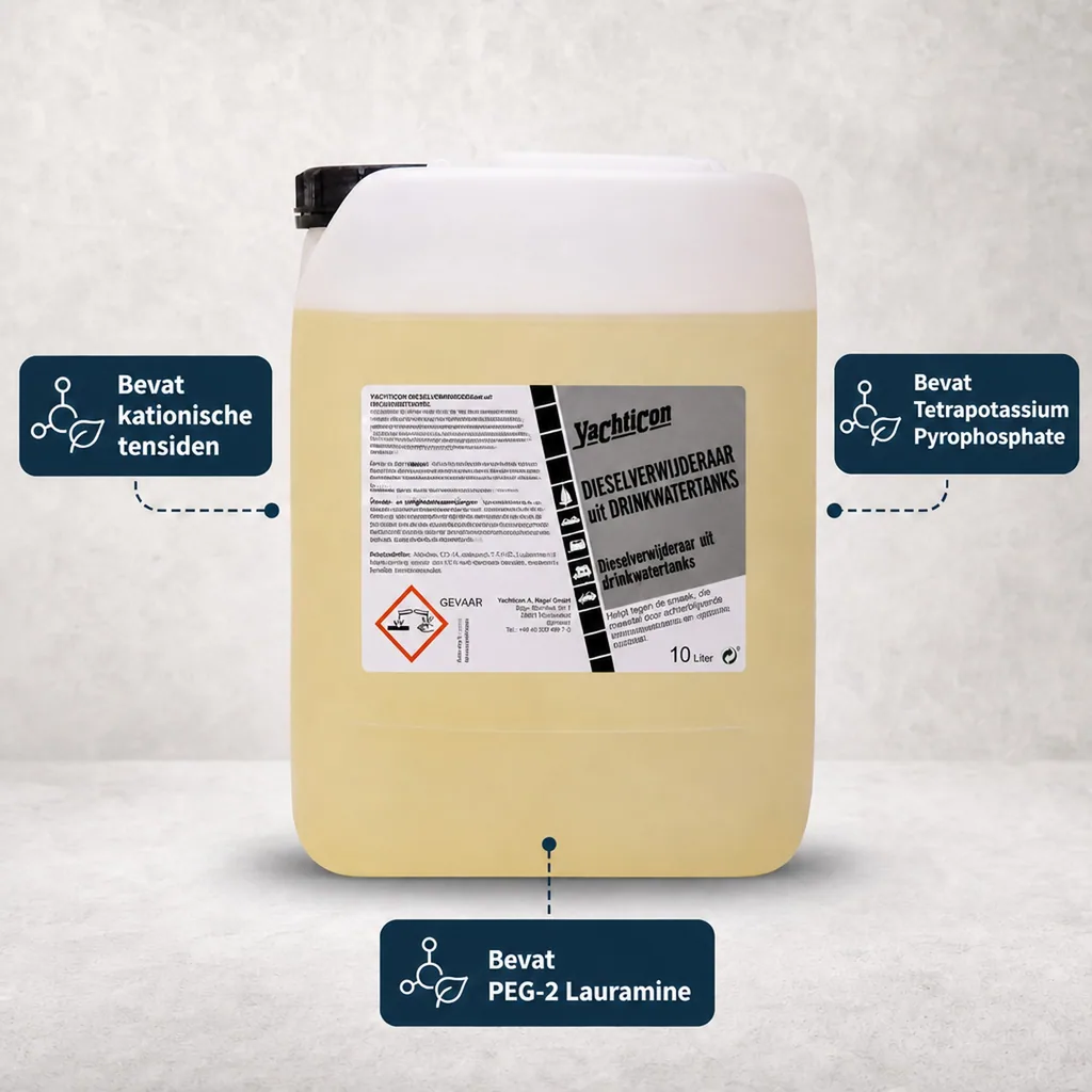 Diesel verwijderaar 10 Liter, Reiniger drinkwatertank, Diesel reiniger