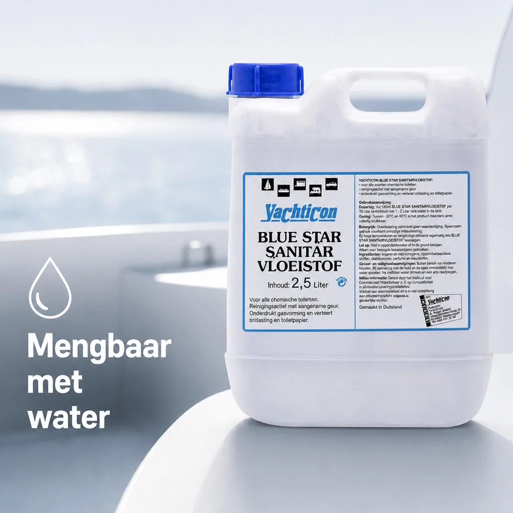 Sanitairvloeistof 2.5 liter, Toiletvloeistof, Camping toilet vloeistof