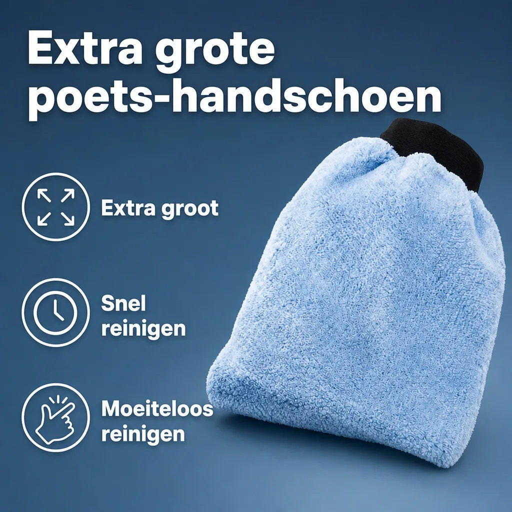 Reinigingshandschoen extra groot, schoonmaakhandschoen, 1 stuk