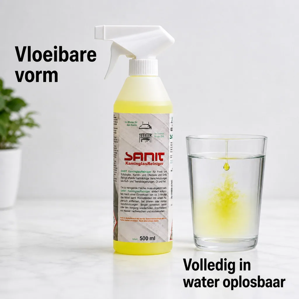 Kaminglasreiniger 500 ml, Kachelruit reiniger, Glasreiniger kachel