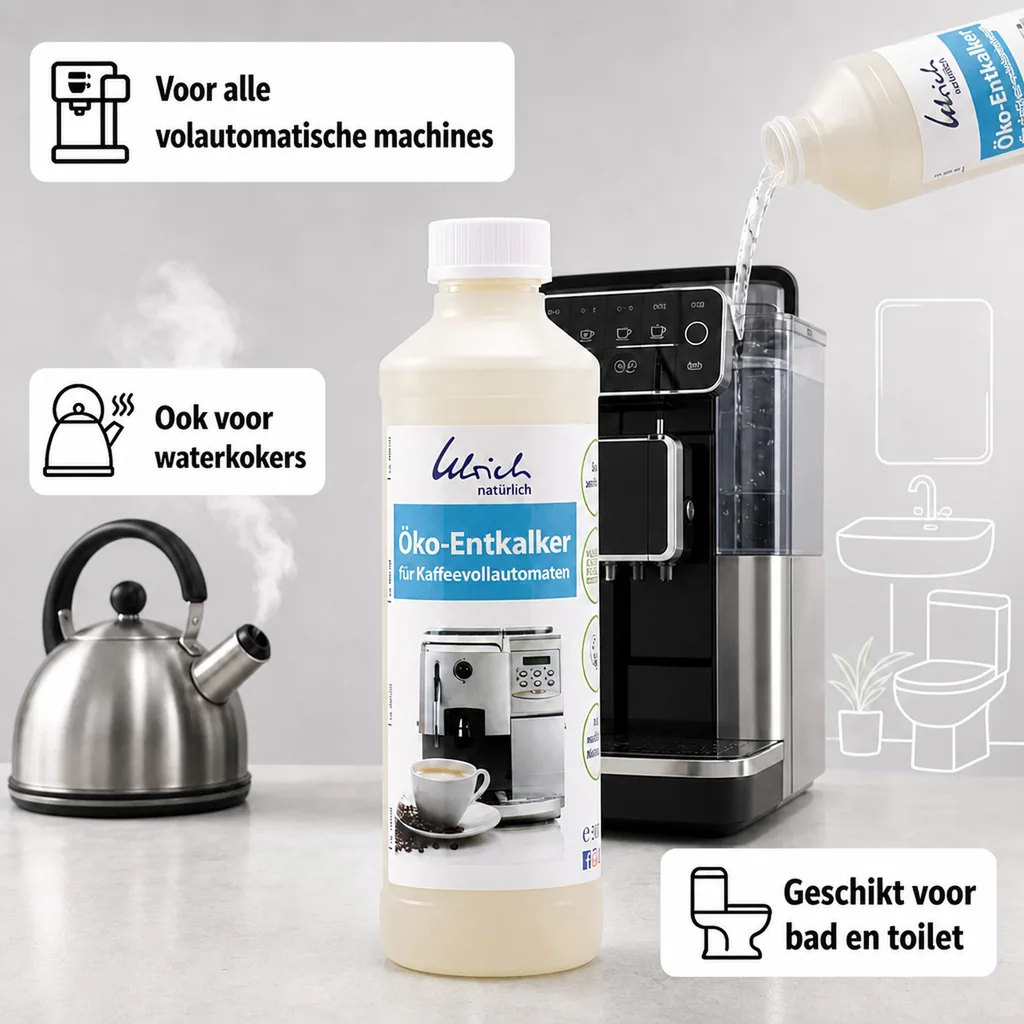Ontkalker koffiemachine, 500 ml, Eco ontkalker, Natuurlijke ontkalker