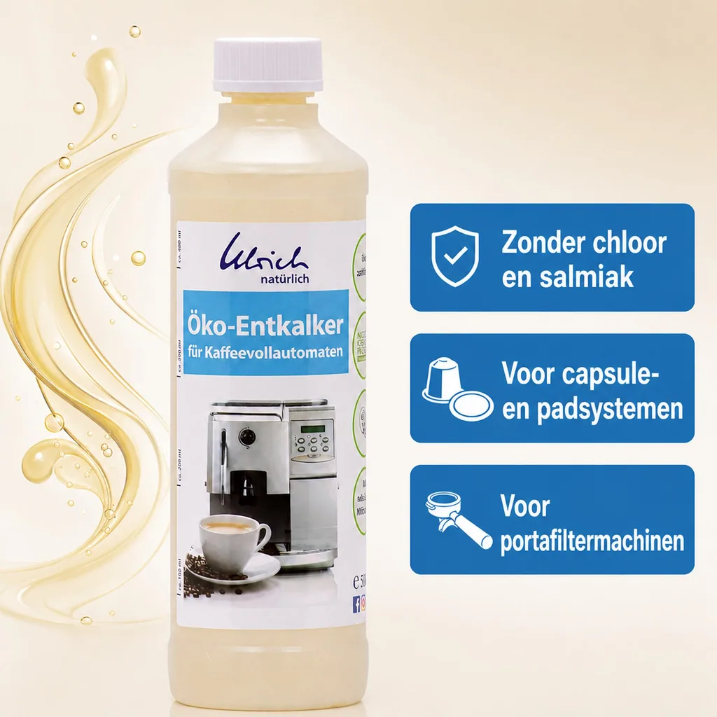 Ontkalker koffiemachine, 500 ml, Eco ontkalker, Natuurlijke ontkalker