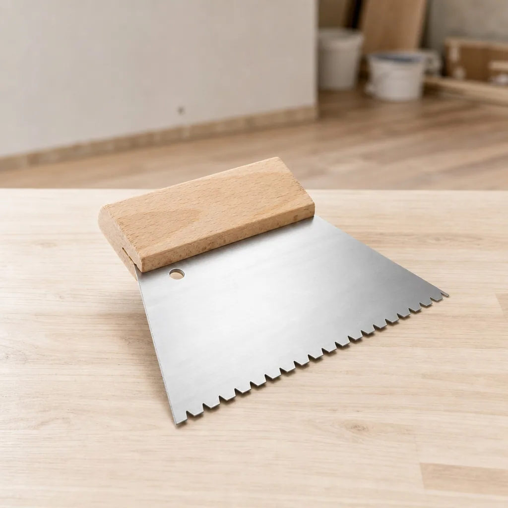 Tandspaan, Vloerspaan, Spaan, Lijmkam, Tandspaan vloer, Tandspaan B6, Gekartelde spaan, 850 G/m² B6 grob 180 mm/150 mm