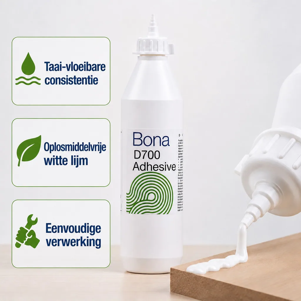 Parketlijm 750 ml, houtlijm D3, witte houtlijm, parket lijm