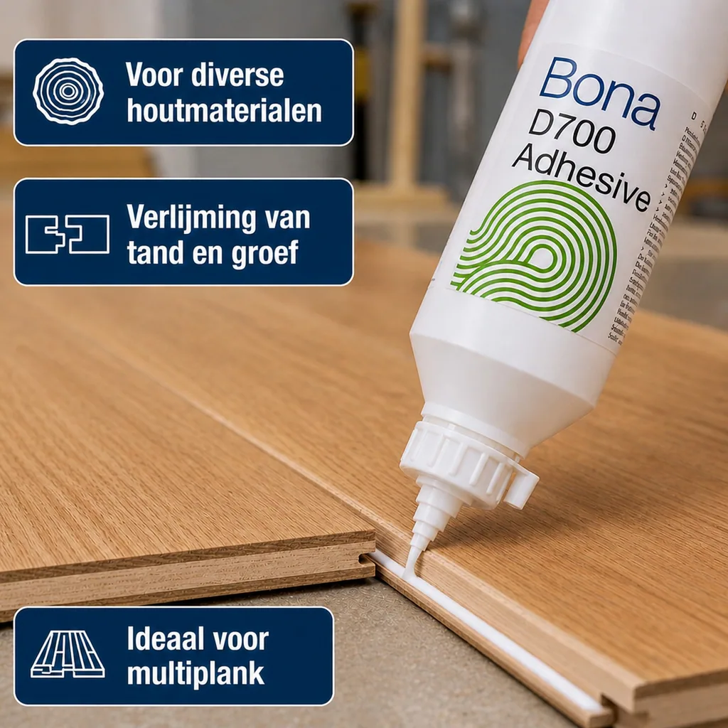 Parketlijm 750 ml, houtlijm D3, witte houtlijm, parket lijm
