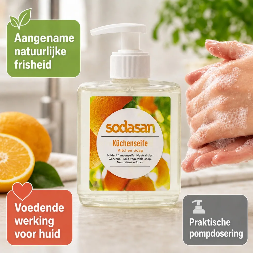 Keukenzeep, zeep voor keuken, 300 ml geur neutraliserende zeep