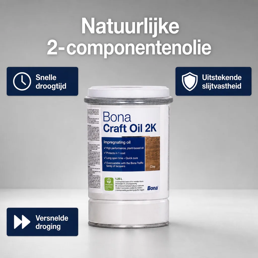 Olie voor houten vloer 1,25 Liter, 2K kleurolie, bruin