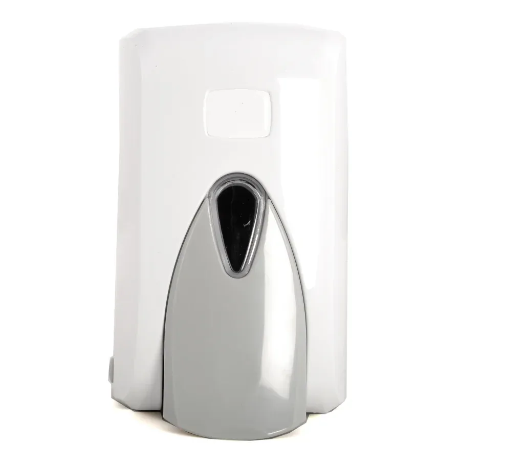 Zeepdispenser, 500 ml, kunststof, witte zeepdispenser, afsluitbare zeepdispenser