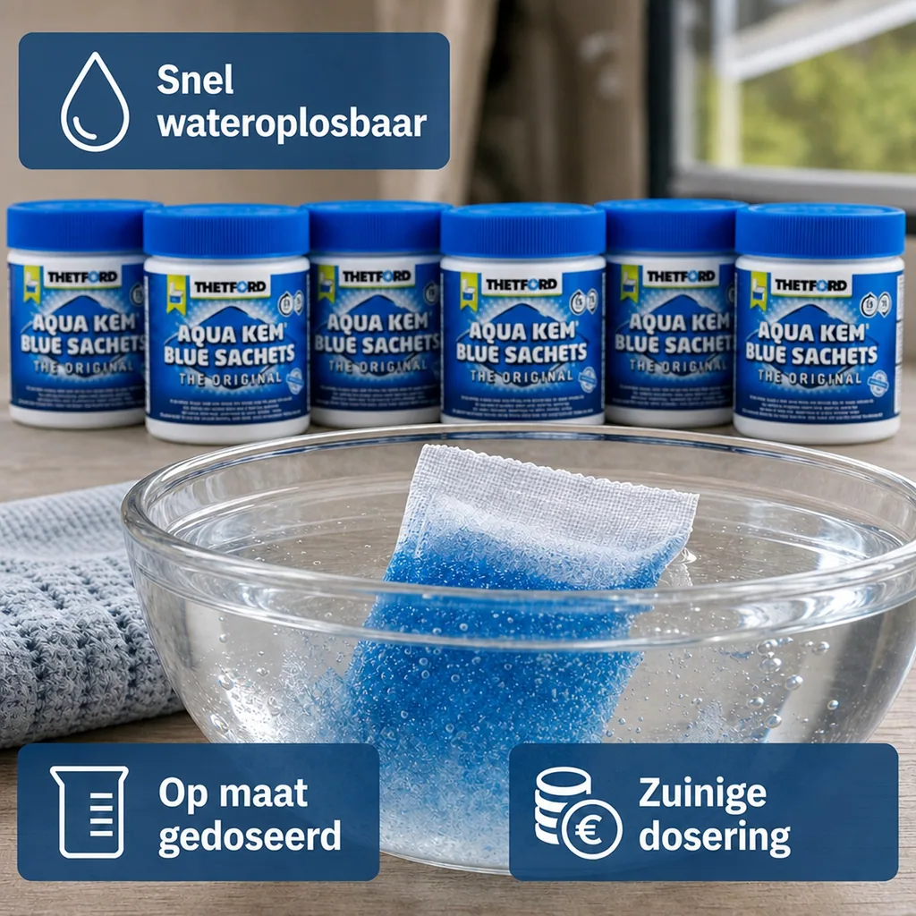 Toiletvloeistof, Camping toilet vloeistof, Chemisch toilet, 15 stuks