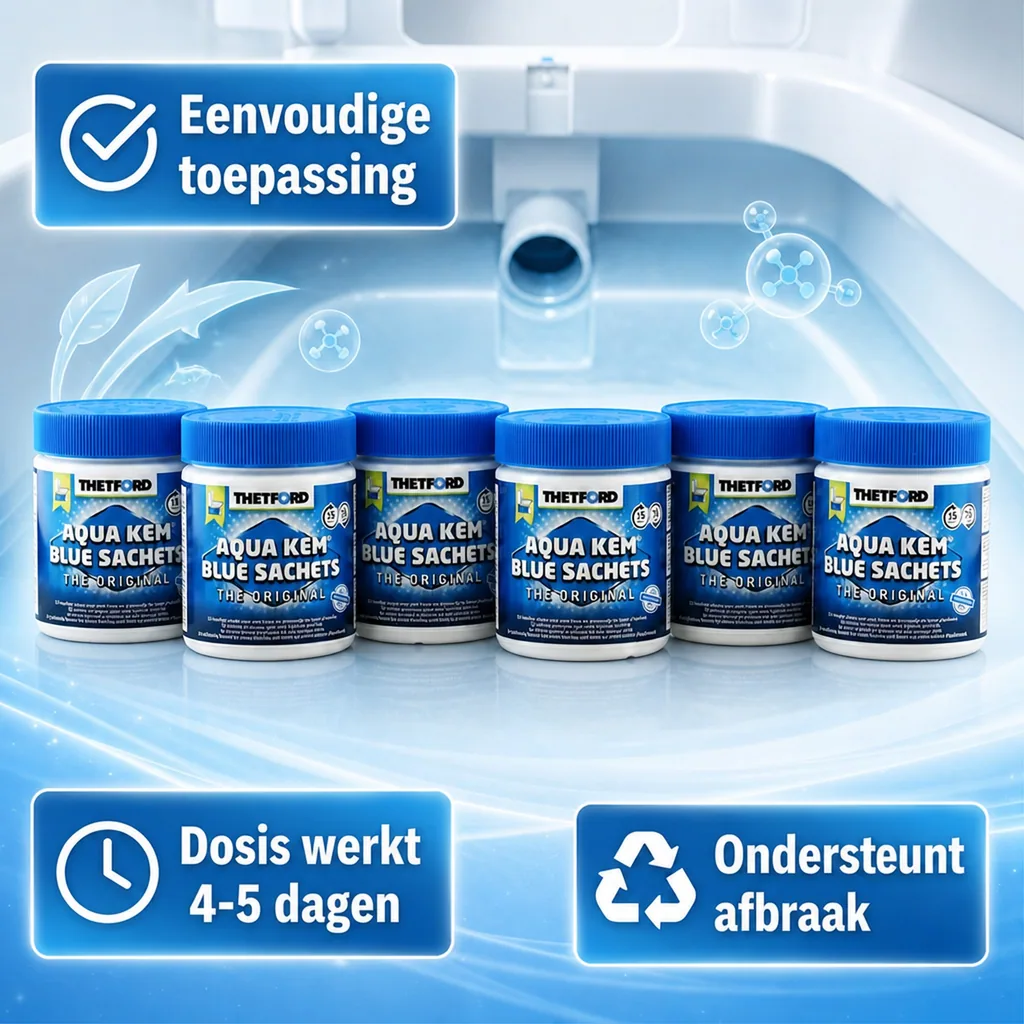Toiletvloeistof, Camping toilet vloeistof, Chemisch toilet, 15 stuks
