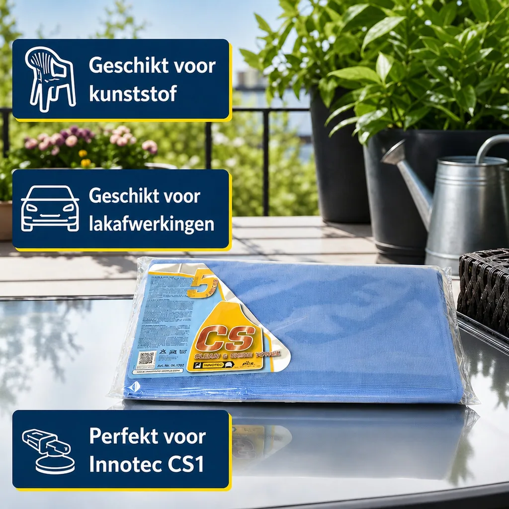 Poetsdoeken, blauw, 5 stuks, reinigingsdoekjes