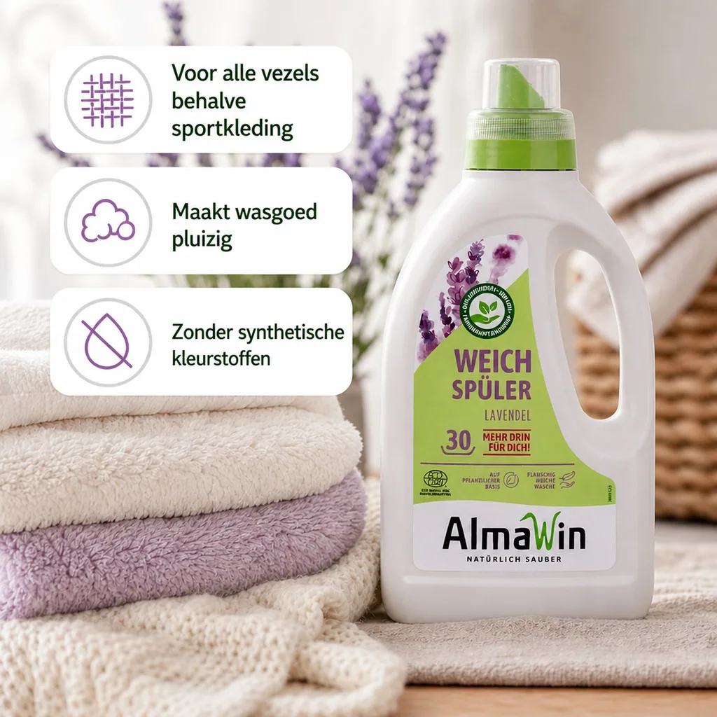 Wasverzachter, lavendel wasverzachter, natuurlijke wasverzachter, 750 ml