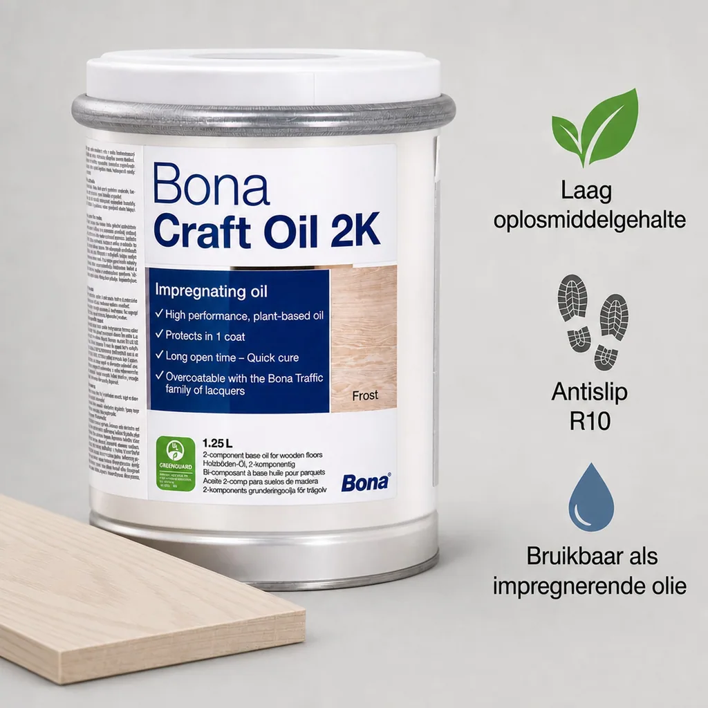 Houtolie wit, Parketolie wit, 2K, 1,25 Liter, kleurloos