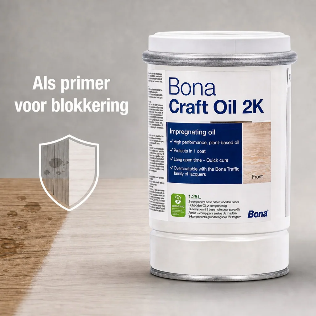 Houtolie wit, Parketolie wit, 2K, 1,25 Liter, kleurloos