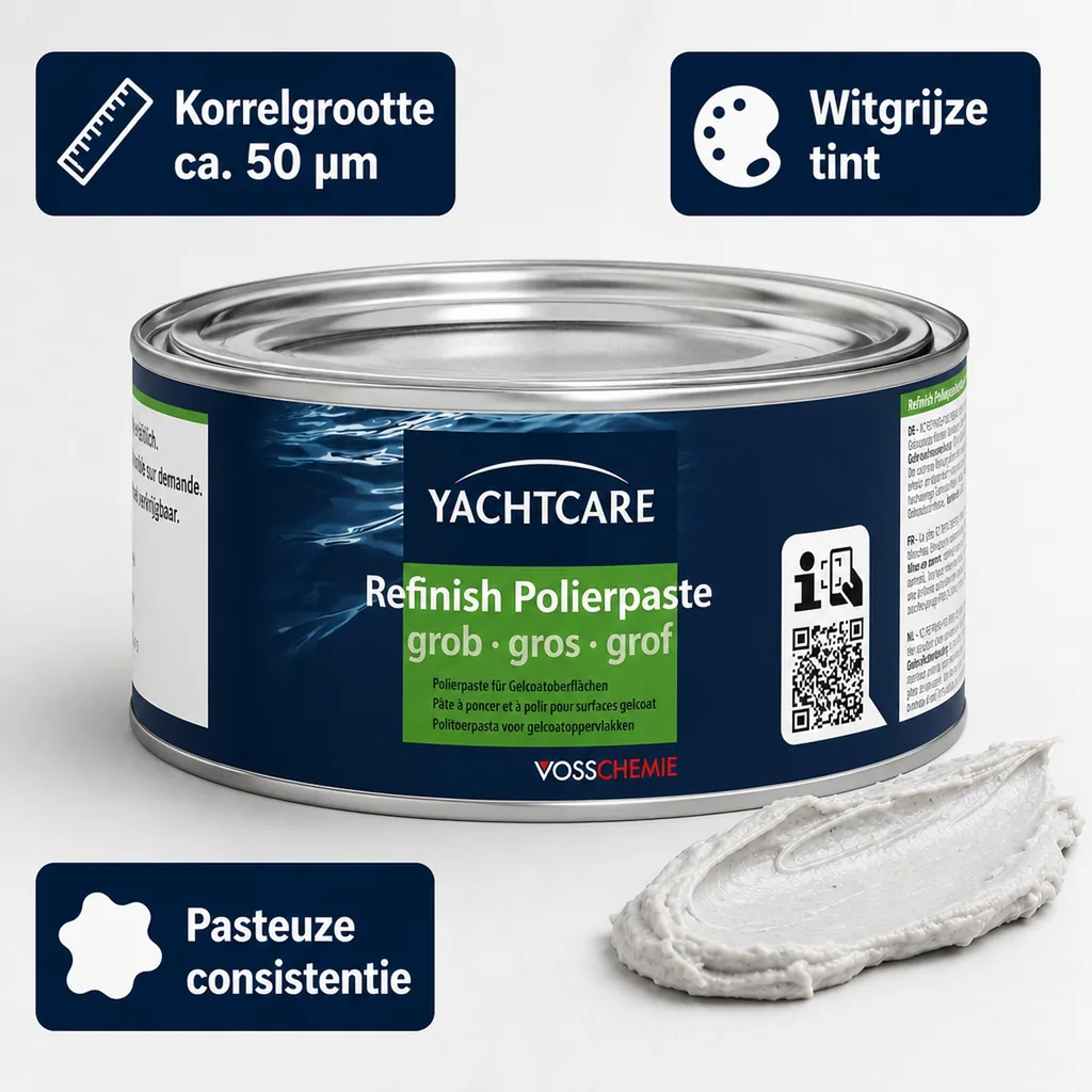 Polijstpasta grof 500g, polijsten boot