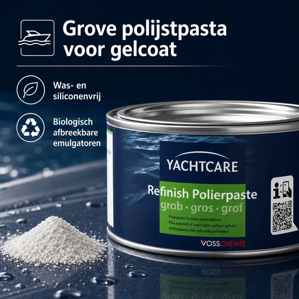 Polijstpasta grof 500g, polijsten boot