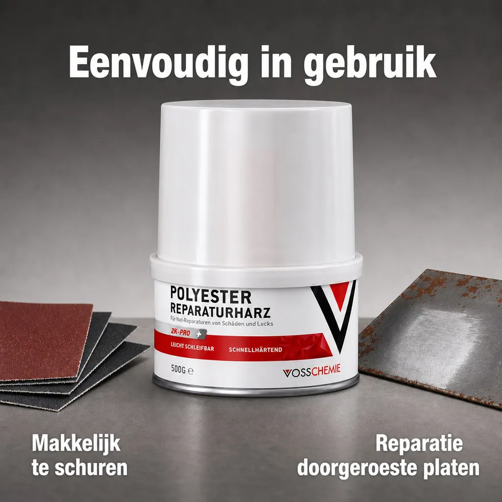 Polyesterhars 500g, reparatiehars, polyester reparatie, hars voor reparatie