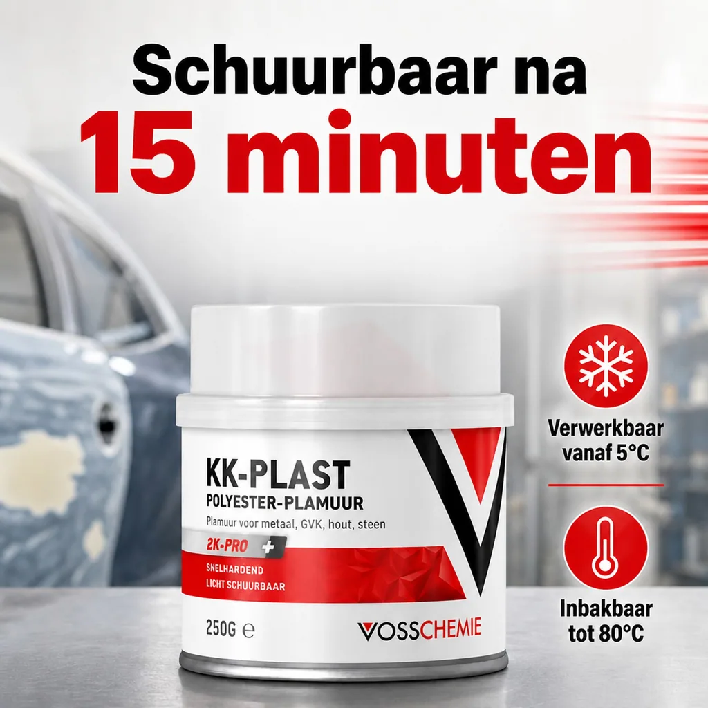 Polyesterplamuur 250 g, 2K Polyesterspachtelmasse, plamuur auto