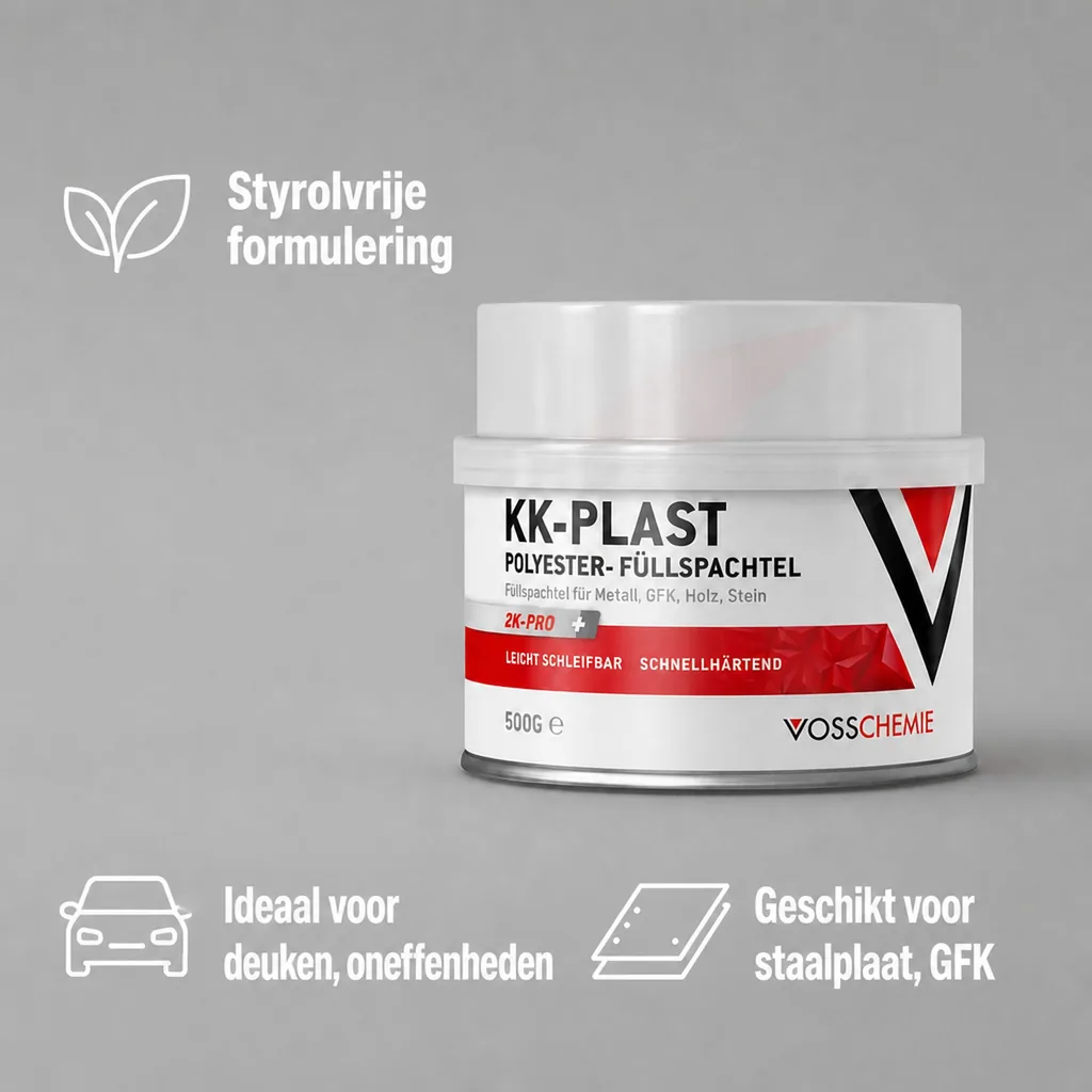 Polyesterplamuur, 2K plamuur, 500 g, plamuur auto