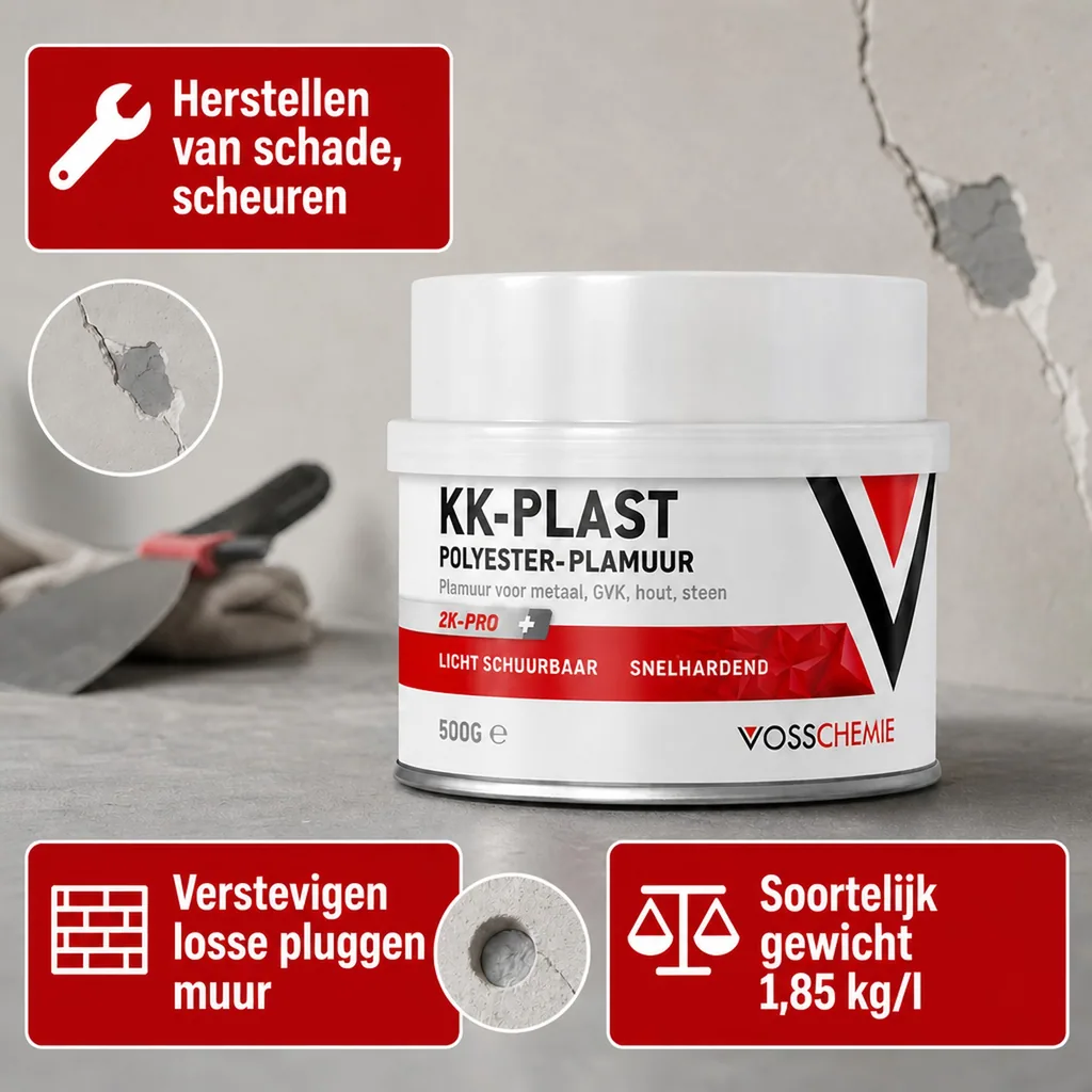 Polyesterplamuur, 2K plamuur, 500 g, plamuur auto