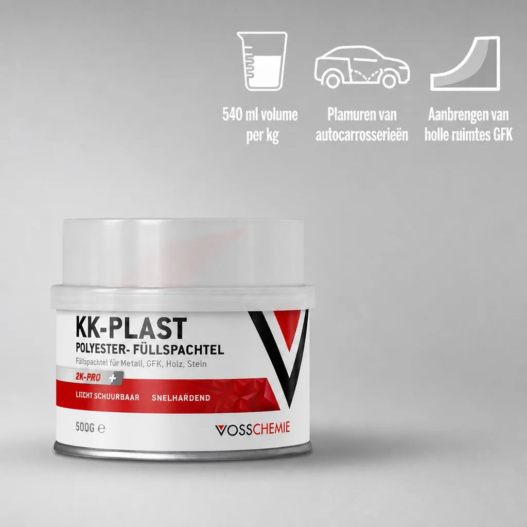 Polyesterplamuur, 2K plamuur, 500 g, plamuur auto