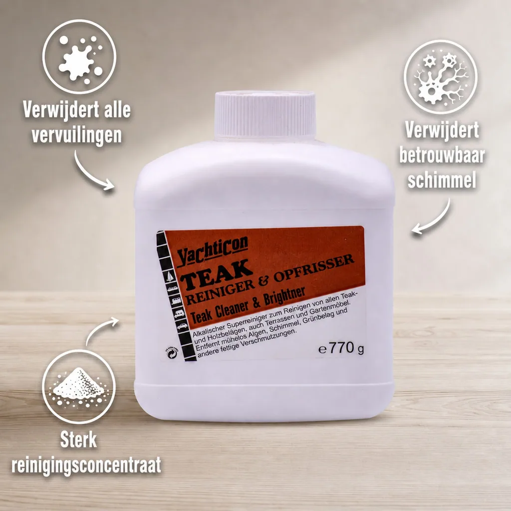 Teak reiniger, Teak schoonmaken, Teak ontgrijzer, 770 g