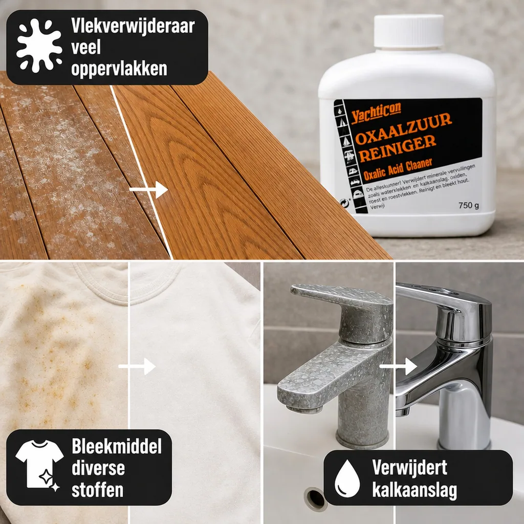 Oxaalzuur reiniger 750 g, allesreiniger, boot reiniger