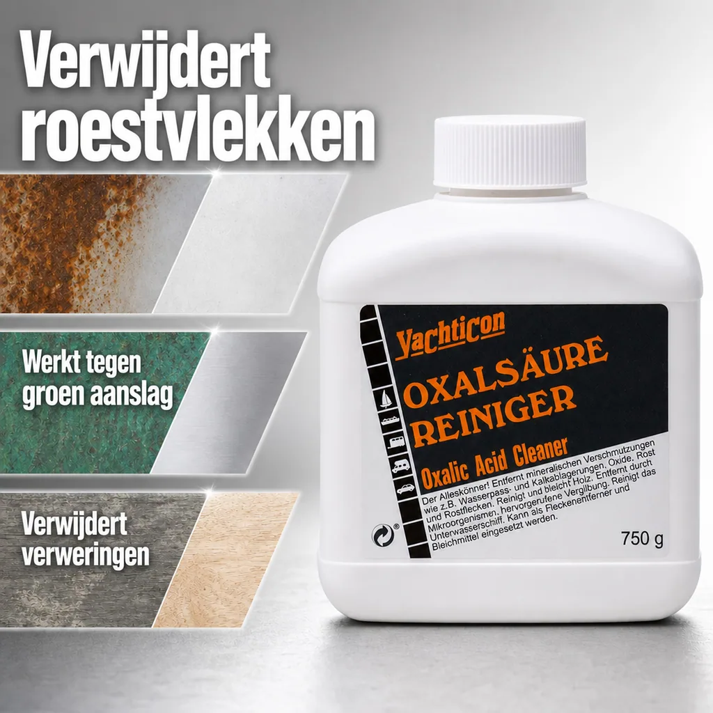 Oxaalzuur reiniger 750 g, allesreiniger, boot reiniger