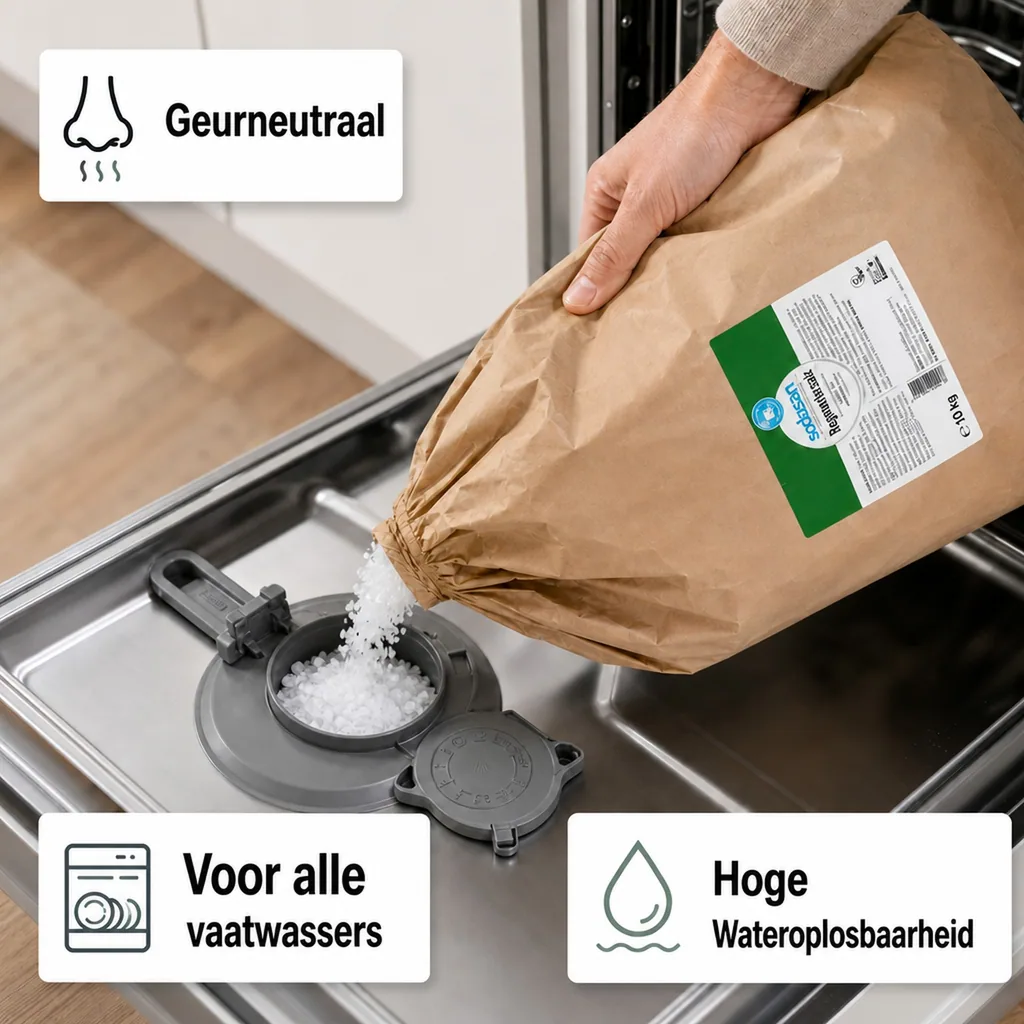 Regeneratiezout vaatwasser 10 kg, vaatwas zout, zout voor vaatwasser