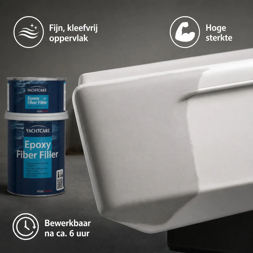Epoxy plamuur 2 kg, vezel versterkte plamuur, epoxy vulmiddel