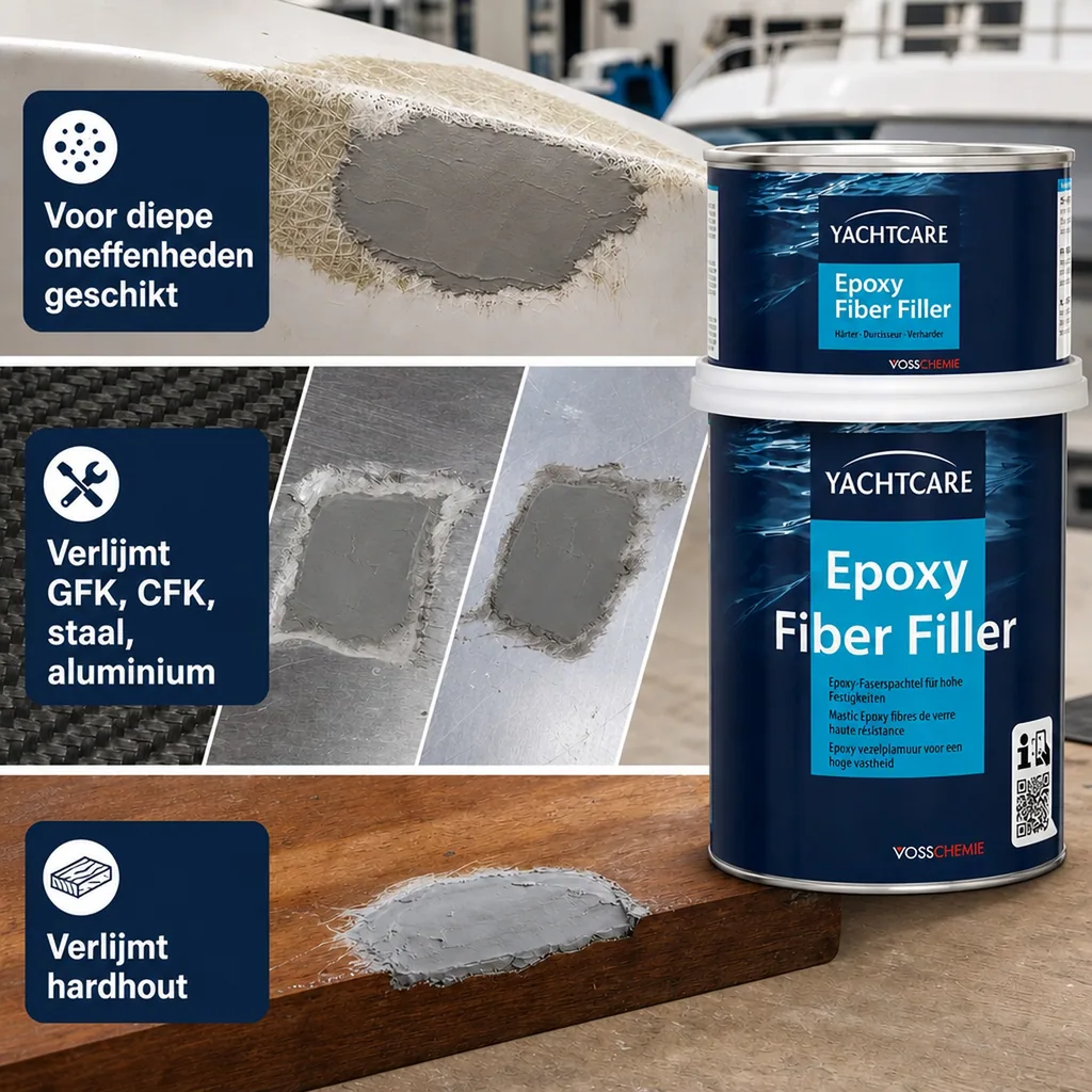 Epoxy plamuur 2 kg, vezel versterkte plamuur, epoxy vulmiddel