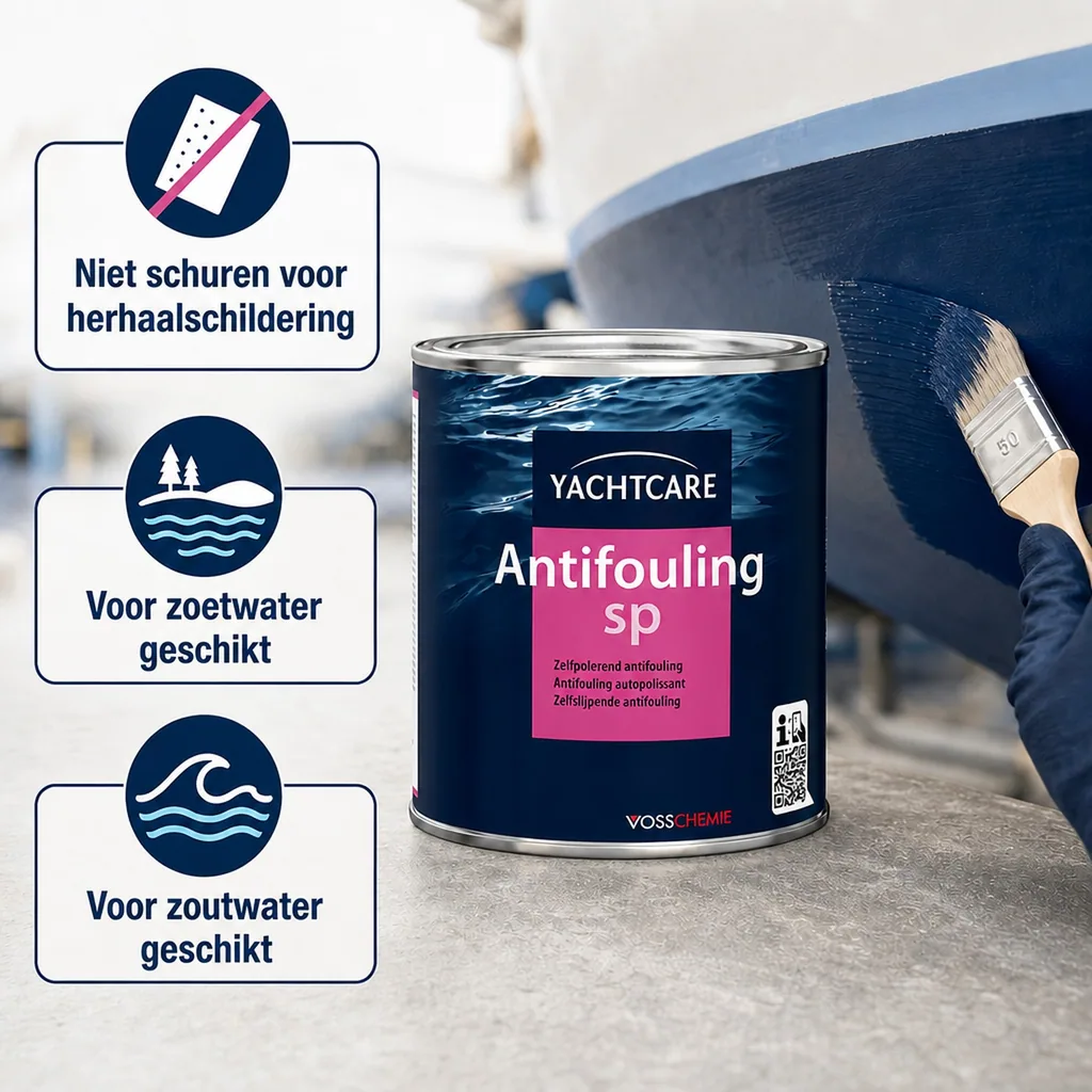 Antifouling boot, 750 ml, off-white grijs-wit, boot antifouling