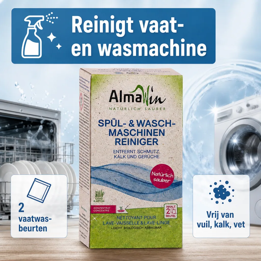 Vaatwasser reiniger, Wasmachine reiniger, Vaatwasser ontkalker, 200 g concentraat