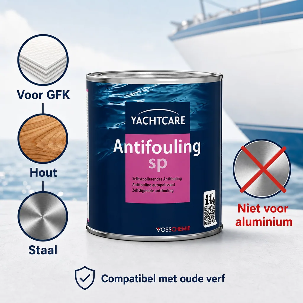 Antifouling boot, Antifouling zwarte boot, 750 ml, zwart