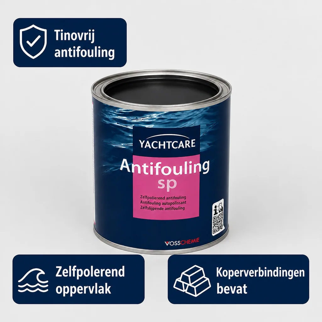 Antifouling boot, Antifouling zwarte boot, 750 ml, zwart