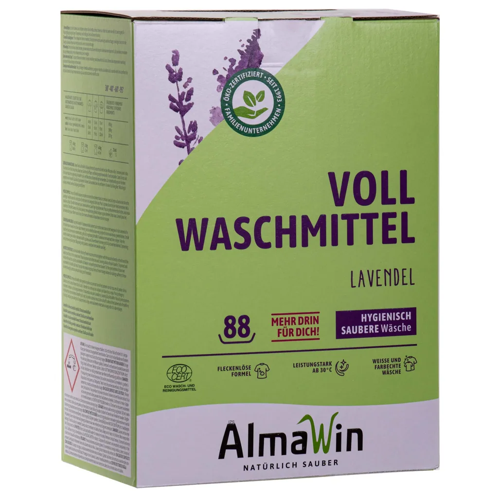 Wasmiddel 4,6 kg, 82 wasbeurten, waspoeder, ecologisch wasmiddel