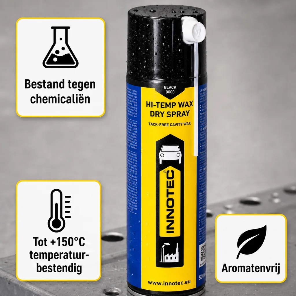 Hittebestendige was, droge smeermiddel spray, 500 ml, zwarte was spray