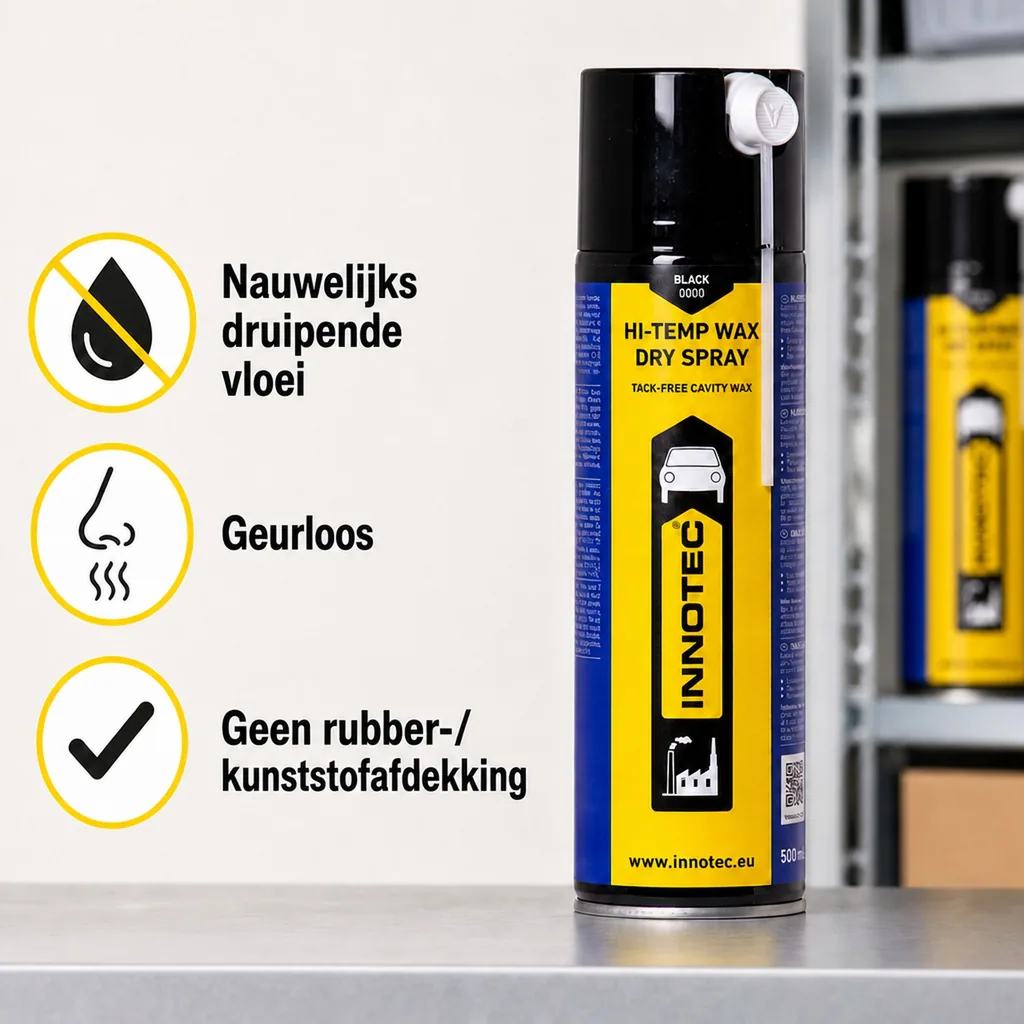 Hittebestendige was, droge smeermiddel spray, 500 ml, zwarte was spray
